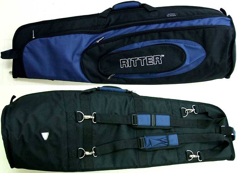 Gig Bag Ritter pour Trombone Grand Pavillon Serie C Noir/Bleu Marine